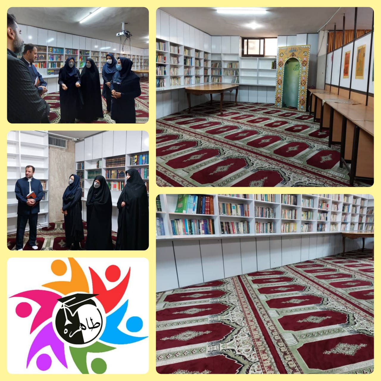 رونمایی و راه اندازی نمازخانه و کتابخانه مجهز مجتمع آموزشی طاهره